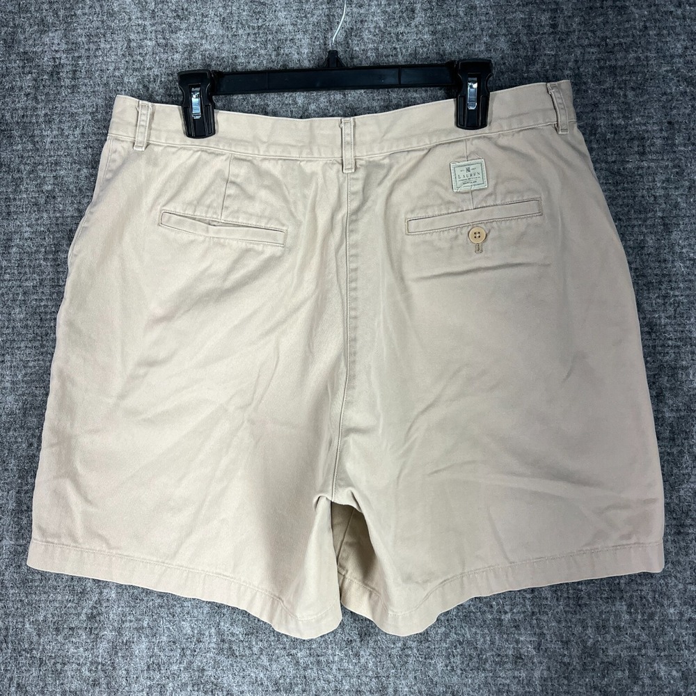 Lauren Ralph Lauren Flat Front Shorts Women 14 Classic Casual Minimal Clean Fit - Picture 3 of 9